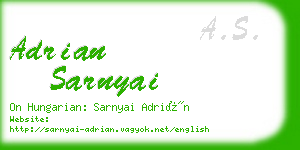 adrian sarnyai business card